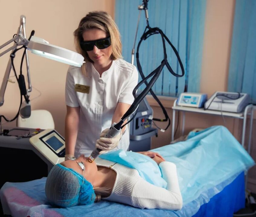 Laser apparatus to rejuvenate the face